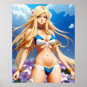 Anime girl poster