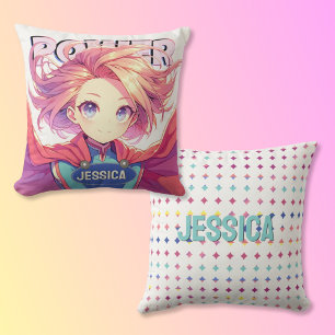 Anime Girl Power Cushion