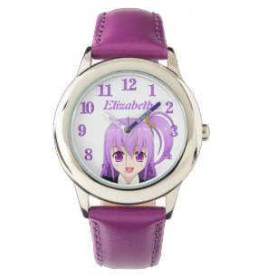 Anime girl purple name watch