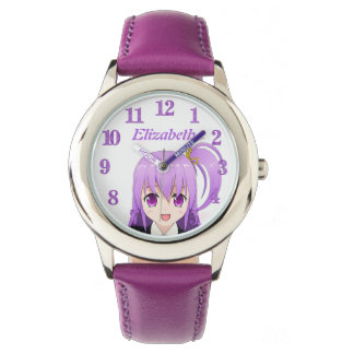 Anime girl purple name watch