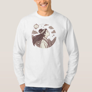 Anime Girl Seems Blossom Cute Gift✨☁️🗻🏮 T-Shirt