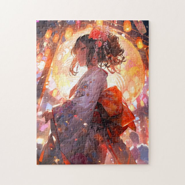 Anime Girl Stars Jigsaw Puzzle (Vertical)