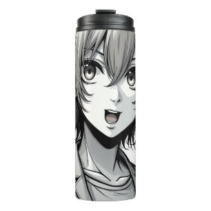 Anime Girl – Stylish Modern Character Design Thermal Tumbler