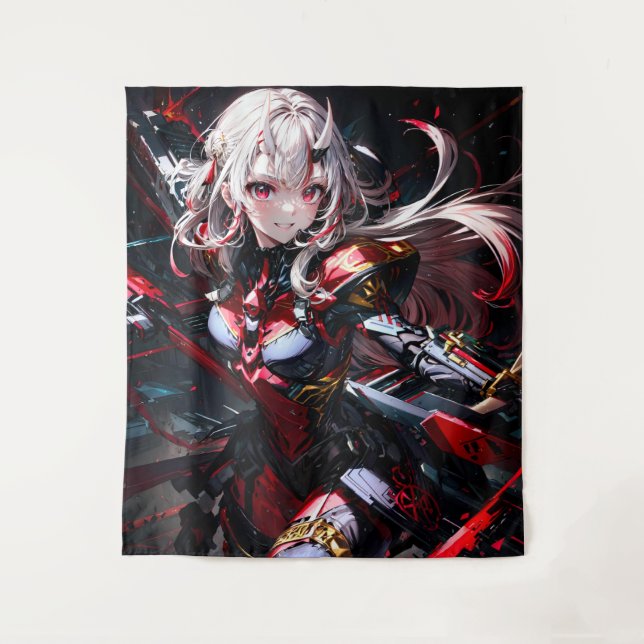 Anime Girl Tapestry (Front)