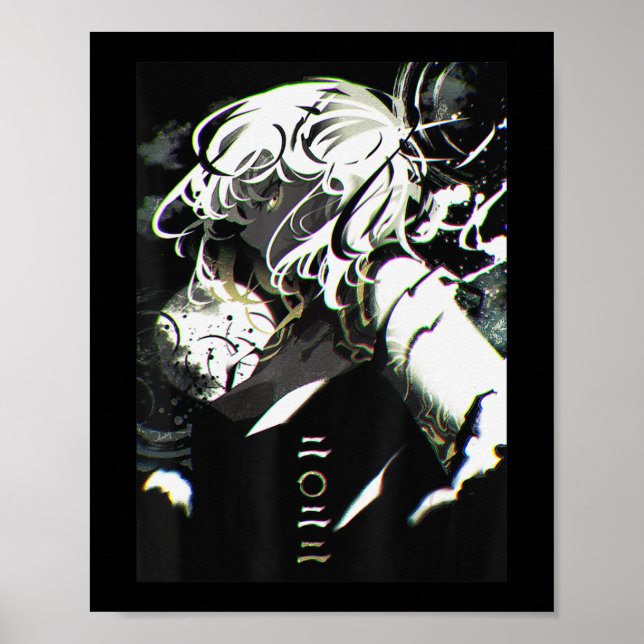 Anime Girl Waifu Aesthetic Japanese Otaku  Poster (Front)