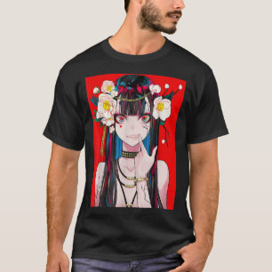 Anime Girl Waifu Japanese Aesthetic Kawaii Otaku  T-Shirt