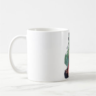 anime girl with green hair coffee mug