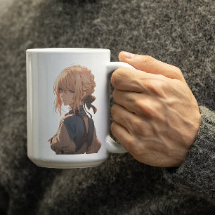 Anime girl wondering You're thinking about her Coffee Mug