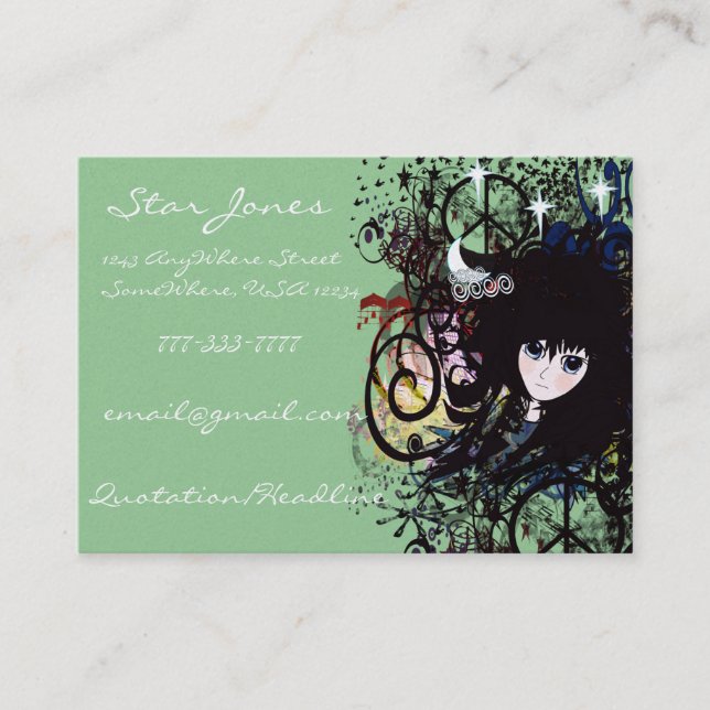 Anime Girls - Business Card (Front)