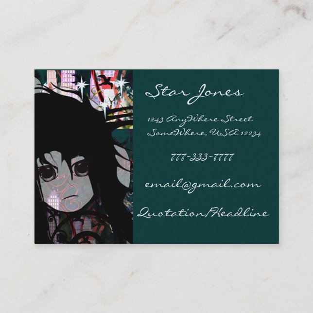Anime Girls - Business Card (Front)
