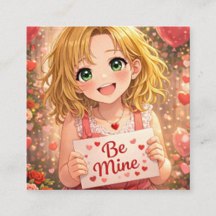 Anime Girls Classroom Valentines exchange Cards