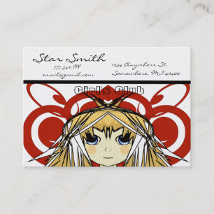 Anime Girl's Club Business Card