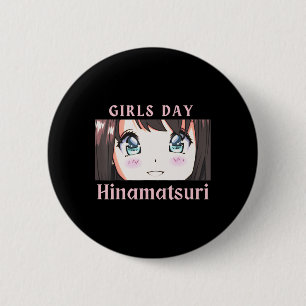 Anime Girls Day Hinamatsuri holiday or Dolls Day o 6 Cm Round Badge