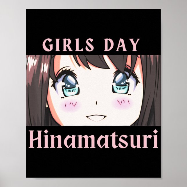 Anime Girls Day Hinamatsuri holiday or Dolls Day o Poster (Front)