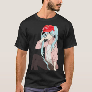Anime Girls For Trump Waifu MEME Sticker T-Shirt