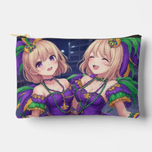 Anime Girls Mardi Gras Accessory Pouch