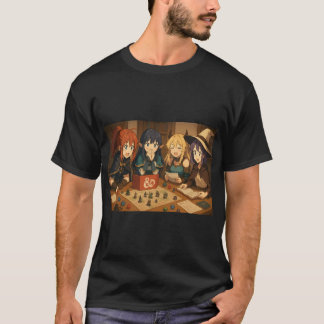 Anime Girls playing D&D T-Shirt