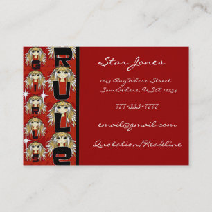 Anime Girls Rule Business Card
