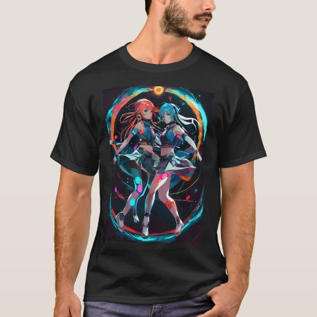 Anime girls  T-Shirt (Front)