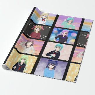 Anime Girls Wrapping Paper