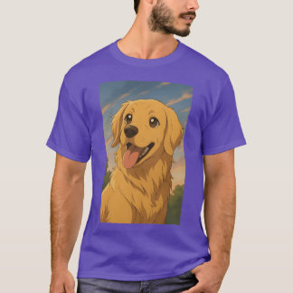 Anime Golden Retriever boy T-Shirt