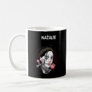Anime Gothic style girl and rose Coffee Mug