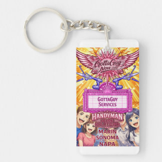 Anime GottaGuy Handyman Home Solutions  Key Ring