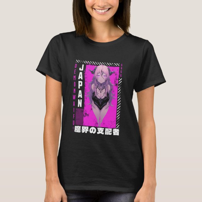 Anime Grunge Waifu Japan Rock Emo Japanese Anime G T-Shirt (Front)