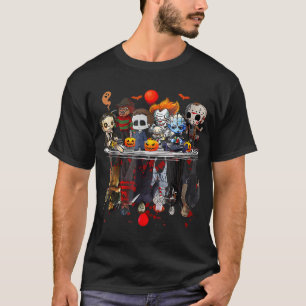 Anime Halloween Scary Horror Movies Christmas Men  T-Shirt