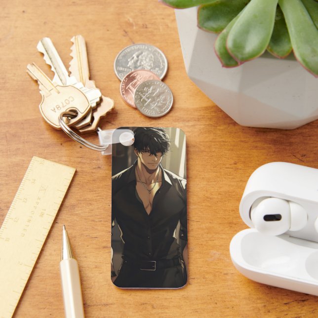 Anime Handsome Dangerous Man Key Ring (Desk)