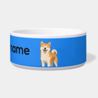 Anime-Happy Akita and custom dog name