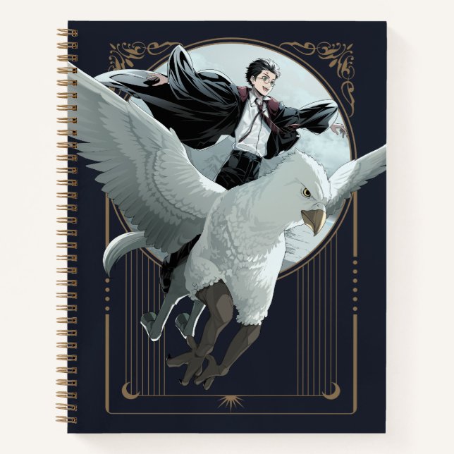Anime HARRY POTTER™ Flight with Buckbeak Notebook (Front)
