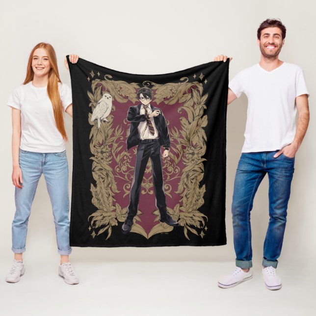 Anime HARRY POTTER™ Ornate Frame Fleece Blanket (In Situ)