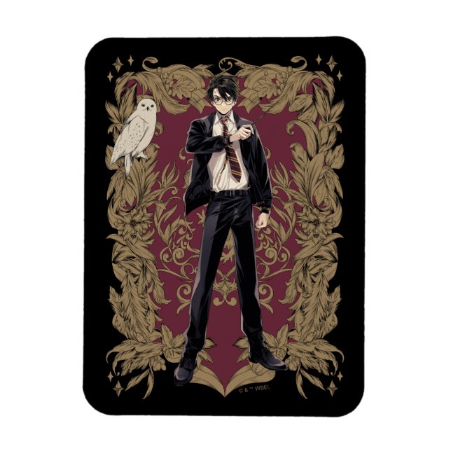 Anime HARRY POTTER™ Ornate Frame Magnet (Vertical)