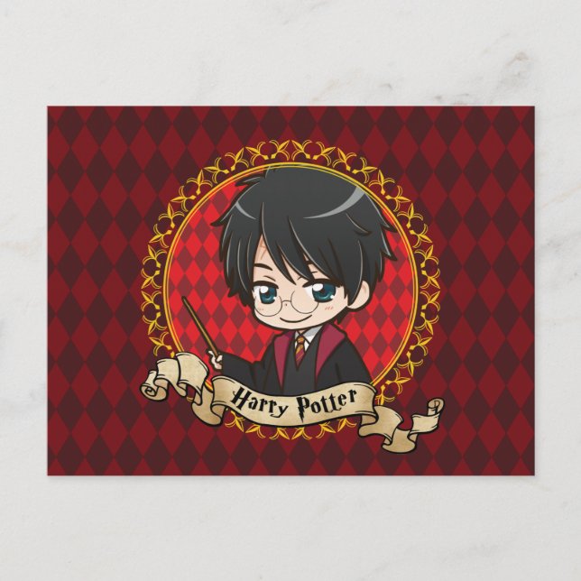 Anime Harry Potter Postcard (Front)