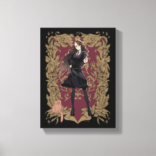 Anime Hermione Granger Ornate Frame Canvas Print