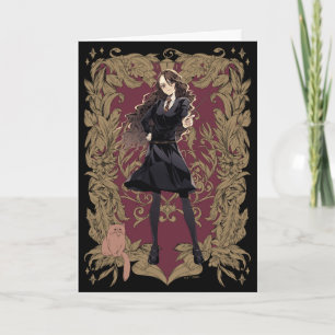 Anime Hermione Granger Ornate Frame Card