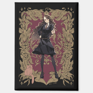Anime Hermione Granger Ornate Frame Magnet