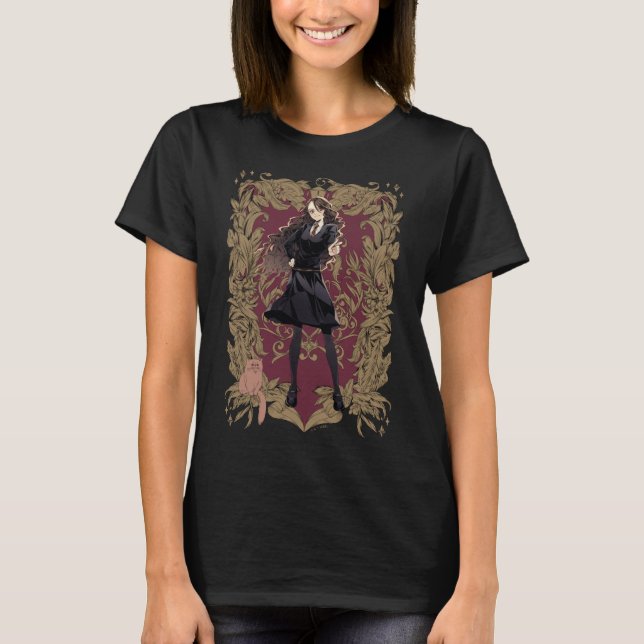 Anime Hermione Granger Ornate Frame T-Shirt (Front)