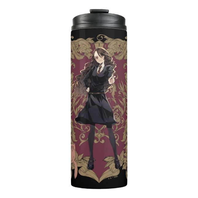 Anime Hermione Granger Ornate Frame Thermal Tumbler (Front)