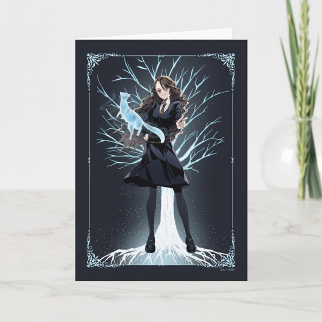 Anime Hermione Granger's Otter Patronus Card (Front)