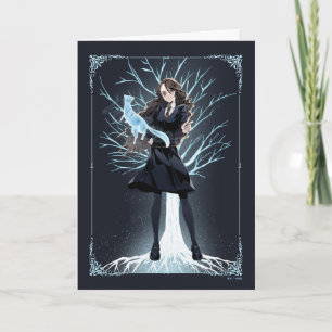 Anime Hermione Granger's Otter Patronus Card