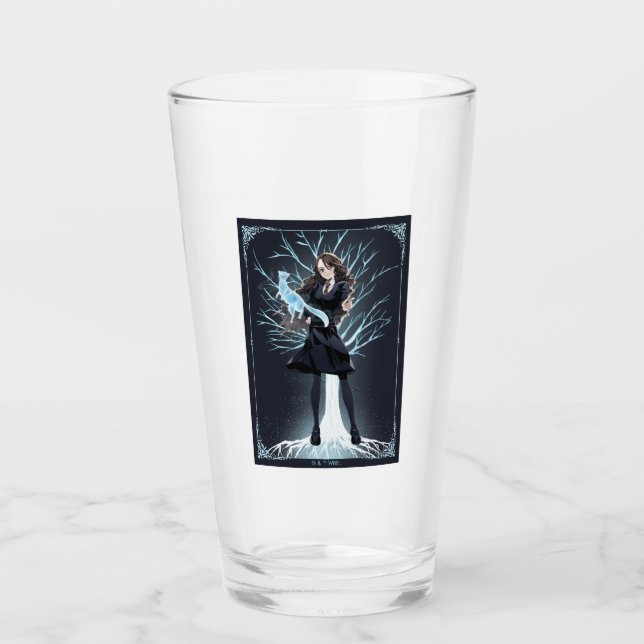 Anime Hermione Granger's Otter Patronus Glass (Front)