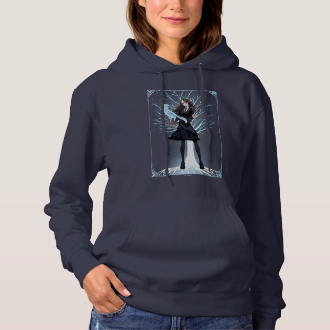 Anime Hermione Granger's Otter Patronus Hoodie (Front)