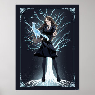 Anime Hermione Granger's Otter Patronus Poster