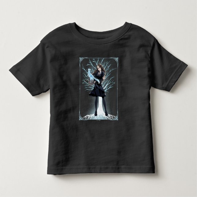 Anime Hermione Granger's Otter Patronus Toddler T-Shirt (Front)