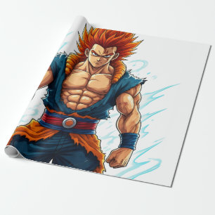 anime hero otaku weeb decal merch wrapping paper