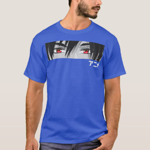 Anime in Japanese Characters Kawaii Eyes Face T-Shirt