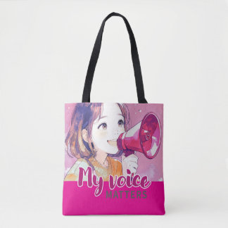 Anime- inspired design bag with Expressive Note