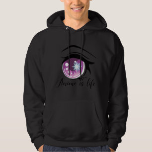 Anime is Life Anime Eyes Hoodie